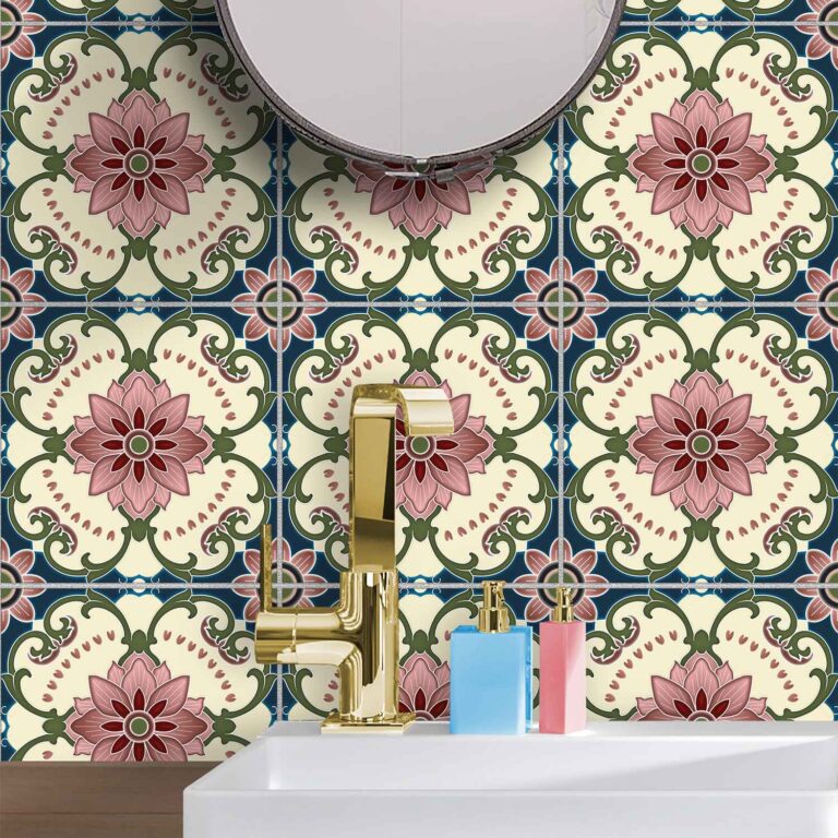 tile wall stickers 01_ARTPAT1020_Peel & Stick Tile Sticker Peel Stick Floor Tile Decal Peel & Stick Wall Tile Decal Backsplash Peel & Stick Tile Decal Stair Raiser Self-AdhesiveDecal Hexagon Peel and Stick Tile
