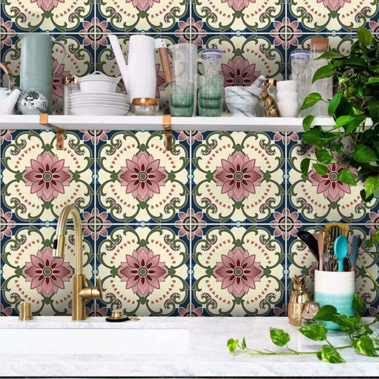 tile wall stickers 01_ARTPAT1020_Peel & Stick Tile Sticker Peel Stick Floor Tile Decal Peel & Stick Wall Tile Decal Backsplash Peel & Stick Tile Decal Stair Raiser Self-AdhesiveDecal Hexagon Peel and Stick Tile