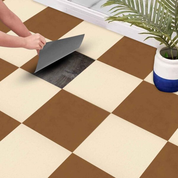 Beige Texture Tile Sticker | Peel and Stick Bathroom Kitchen, Wall Backsplash Tile Decals | Antiskid Floor Tile Stickers with FREE SHIPPING!