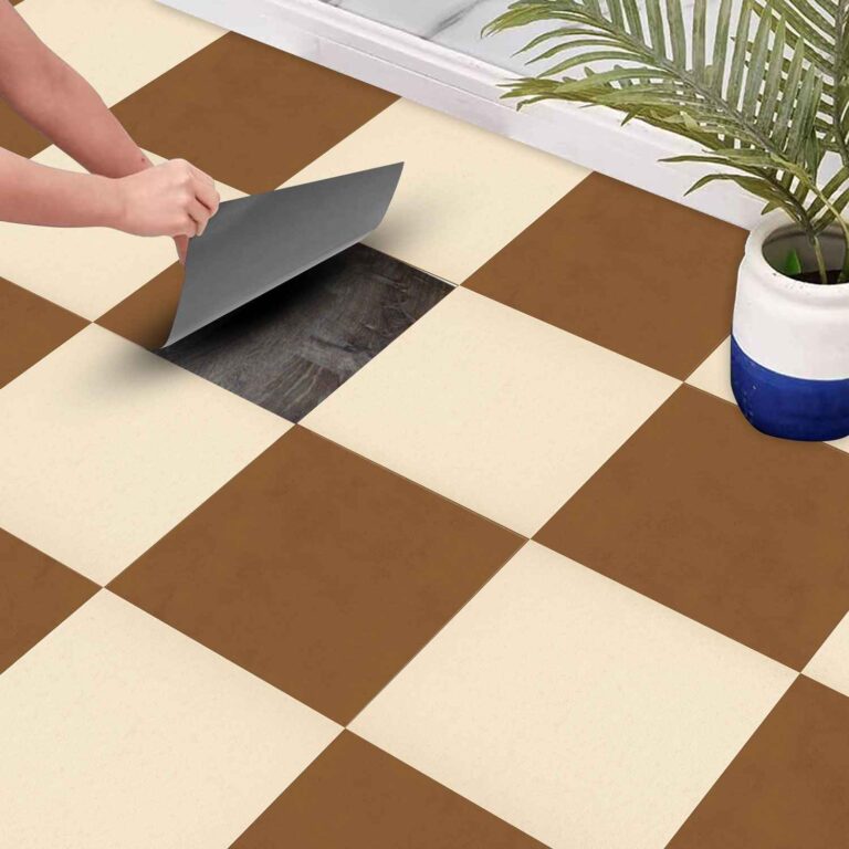 Beige Texture Tile Sticker | Peel and Stick Bathroom Kitchen, Wall Backsplash Tile Decals | Antiskid Floor Tile Stickers with FREE SHIPPING!