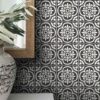 Floral Floor Tile Stickers | Peel and Stick Tile Decals for Kitchen, Bathroom & Wall | Antiskid Floor Tile Stickers