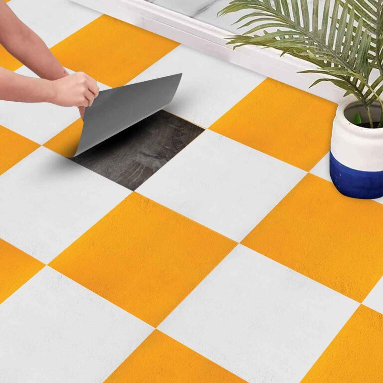 Peel and Stick Tile Stickers | Antiskid Floor Tile Vinyl | Kitchen Backsplash Bathroom Wall Tile Stickers