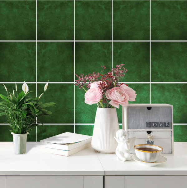 Textured Peel & Stick Floor Tile Stickers | Waterproof, Removable Kitchen Bathroom Wall Backsplash Tile Stickers