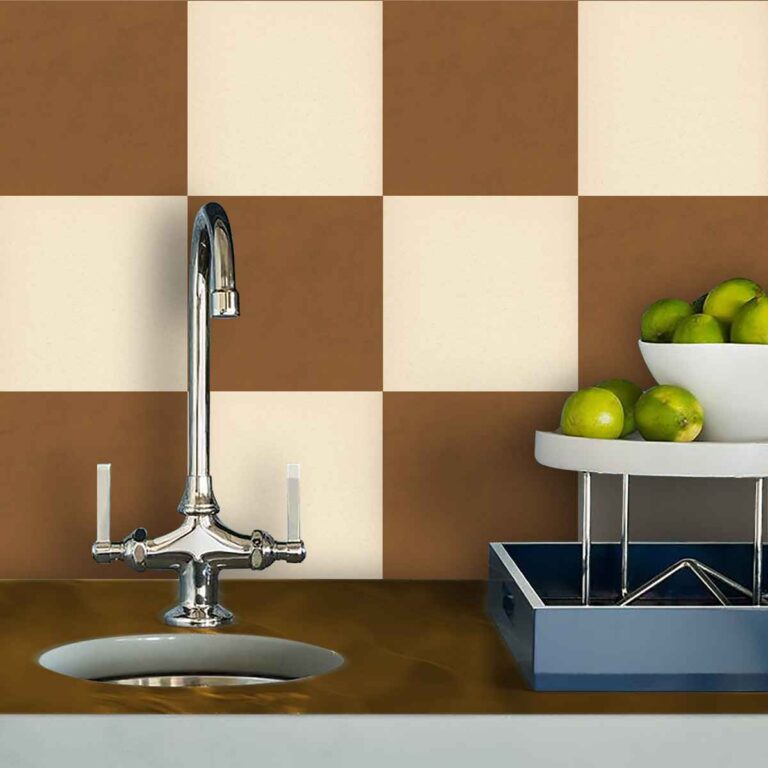 Beige Texture Tile Sticker | Peel and Stick Bathroom Kitchen, Wall Backsplash Tile Decals | Antiskid Floor Tile Stickers with FREE SHIPPING!