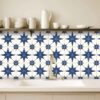 Buy Vinyl Floor Tiles Vinyl | Waterproof Blue Star Tile Stickers decal