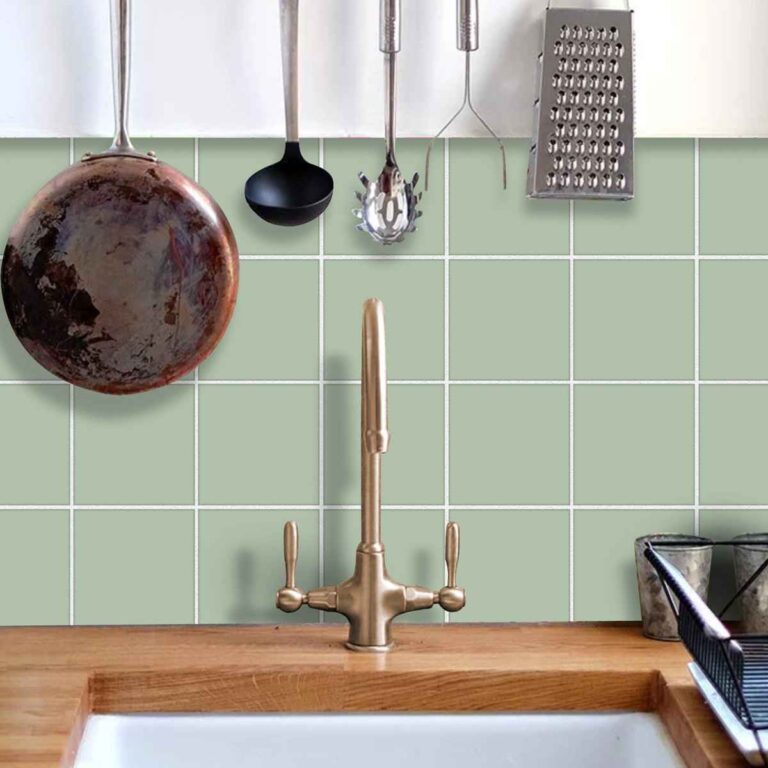 Green Floor Tile Stickers | Kitchen, Wall, Bathroom, Tile Decals| Antiskid Floor Tile Stickers | Removable | FREE DELIVERY!