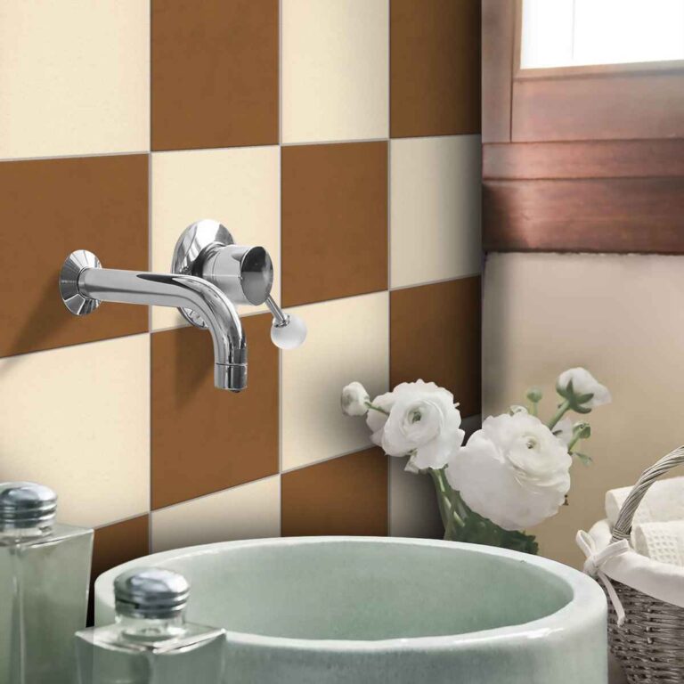 Beige Texture Tile Sticker | Peel and Stick Bathroom Kitchen, Wall Backsplash Tile Decals | Antiskid Floor Tile Stickers with FREE SHIPPING!