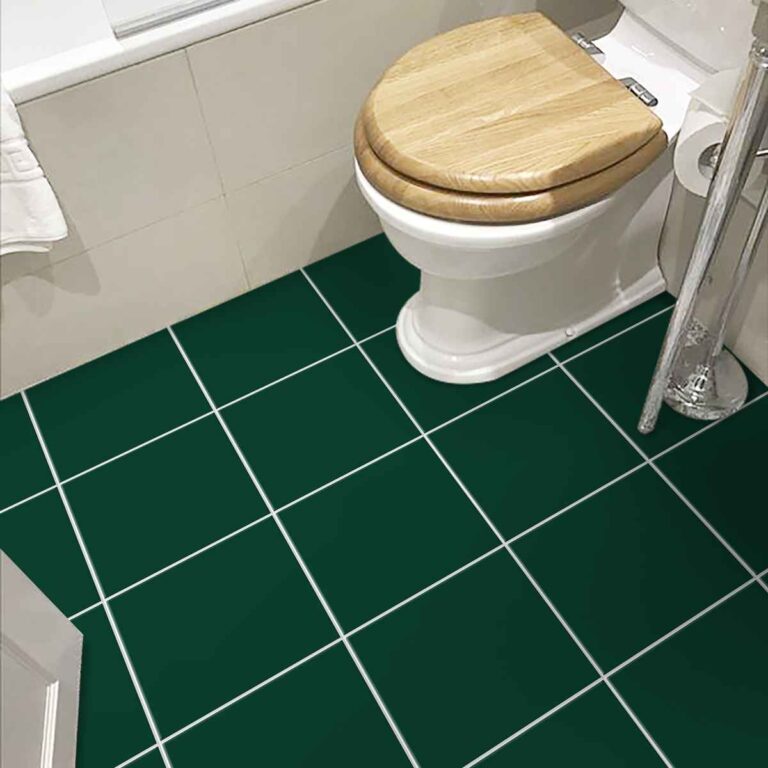Bathroom Kitchen Wall Floor Tile Vinyl Decals. White Black Seamless Design, Upgrade with Peel and Stick Tile Stickers | Waterproof & Removable