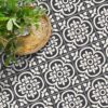 Floral Floor Tile Stickers | Peel and Stick Tile Decals for Kitchen, Bathroom & Wall | Antiskid Floor Tile Stickers