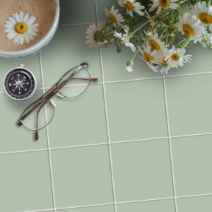 Green Floor Tile Stickers | Kitchen, Wall, Bathroom, Tile Decals| Antiskid Floor Tile Stickers | Removable | FREE DELIVERY!