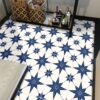 Buy Vinyl Floor Tiles Vinyl | Waterproof Blue Star Tile Stickers decal