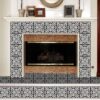 Floral Floor Tile Stickers | Peel and Stick Tile Decals for Kitchen, Bathroom & Wall | Antiskid Floor Tile Stickers