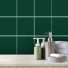 Bathroom Kitchen Wall Floor Tile Vinyl Decals. White Black Seamless Design, Upgrade with Peel and Stick Tile Stickers | Waterproof & Removable