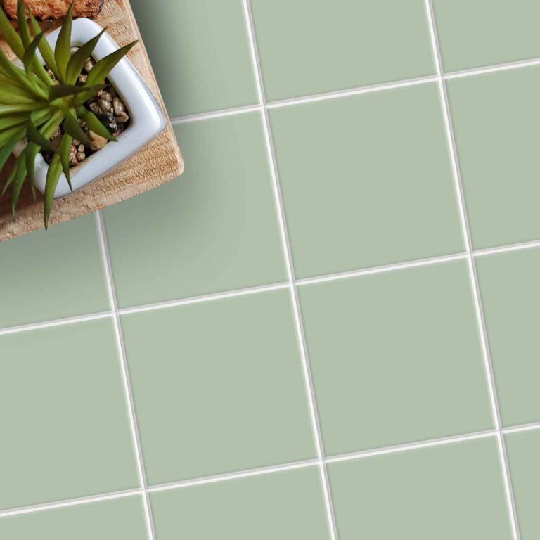 Green Floor Tile Stickers | Kitchen, Wall, Bathroom, Tile Decals| Antiskid Floor Tile Stickers | Removable | FREE DELIVERY!