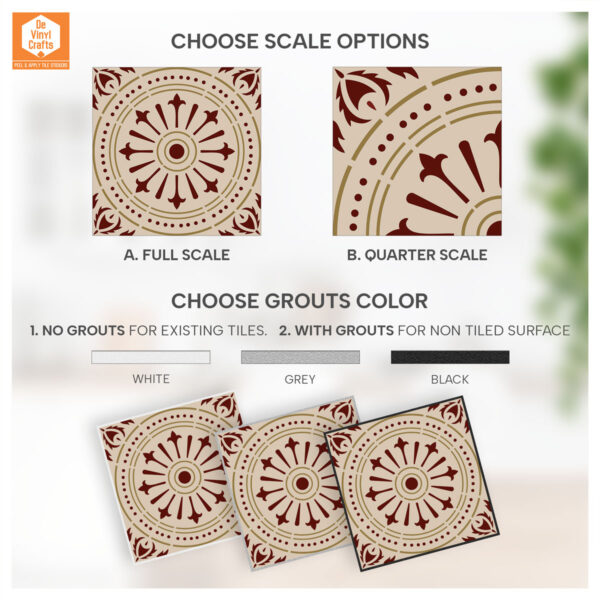 Antiskid Bathroom & Floor Tile Vinyl | DIY Craft Decals, Free Shipping Shop Tile Decals Online in USA