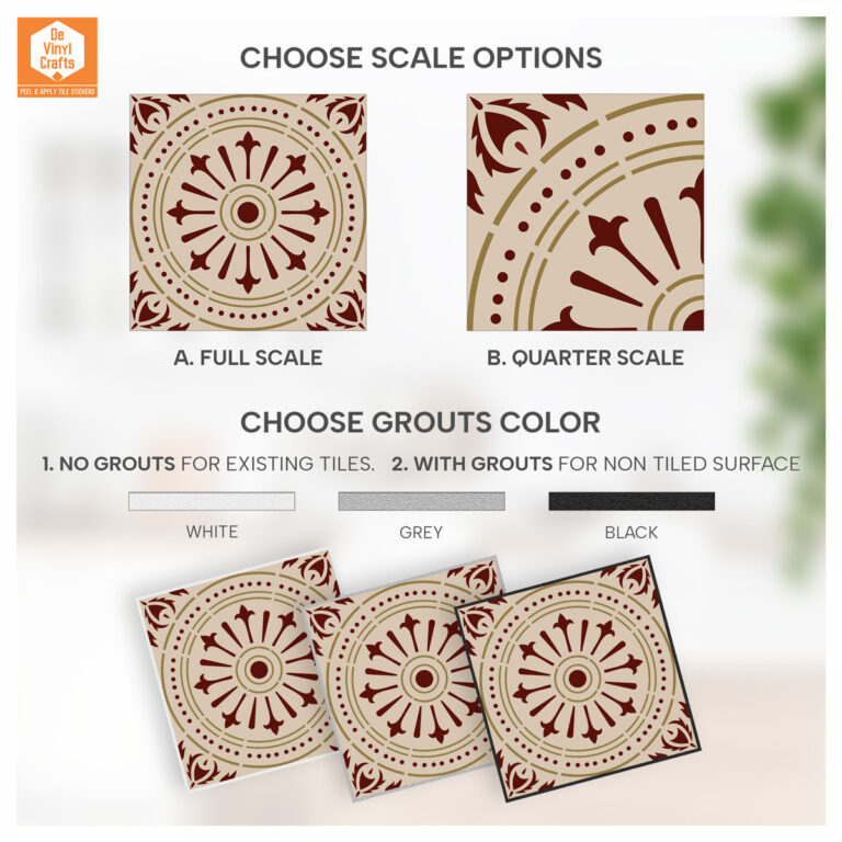 Antiskid Bathroom & Floor Tile Vinyl | DIY Craft Decals, Free Shipping Shop Tile Decals Online in USA
