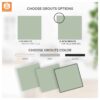 Green Floor Tile Stickers | Kitchen, Wall, Bathroom, Tile Decals| Antiskid Floor Tile Stickers | Removable | FREE DELIVERY!