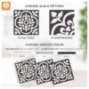Floral Floor Tile Stickers | Peel and Stick Tile Decals for Kitchen, Bathroom & Wall | Antiskid Floor Tile Stickers