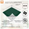 Bathroom Kitchen Wall Floor Tile Vinyl Decals. White Black Seamless Design, Upgrade with Peel and Stick Tile Stickers | Waterproof & Removable