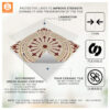 Antiskid Bathroom & Floor Tile Vinyl | DIY Craft Decals, Free Shipping Shop Tile Decals Online in USA