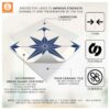 Buy Vinyl Floor Tiles Vinyl | Waterproof Blue Star Tile Stickers decal