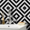 black and white tile stickers,black and white tile vinyl flooring, black and white adhesive floor tiles, luxury vinyl tile black and white, black and white self adhesive floor tiles, 12x12 black and white vinyl tile, black and white vinyl floor tiles