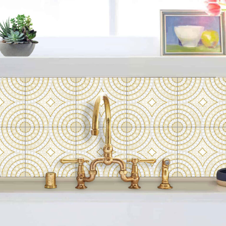 Luxury Vinyl Tile Flooring, Gold Stick-on vinyl tiles