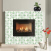 Green Backsplash For Bathroom, Modern Wall Art For Living Room, Trendy Wall Art, Backsplash With Green