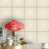 Luxury Vinyl Tile Flooring, Gold Stick-on vinyl tiles