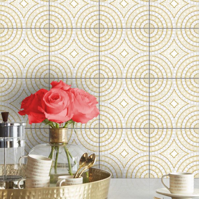 Luxury Vinyl Tile Flooring, Gold Stick-on vinyl tiles