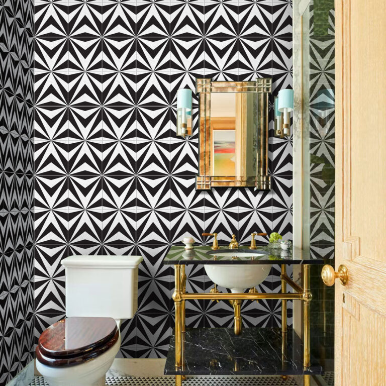 Geometric Vinyl Floor Tiles, Luxury Vinyl Tile Geometric, Geometric Tile Decals, Geometric Vinyl Tiles, Peel And Stick Vinyl Tile, White Peel And Stick Floor Tile, White Tile Vinyl