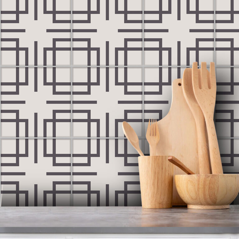Geometric Vinyl Floor Tiles, Luxury Vinyl Tile Geometric, Geometric Tile Decals, Geometric Vinyl Tiles