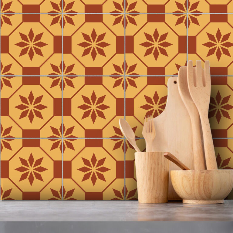 Vintage Floral Tile Backsplash, Retro Kitchen Tile Designs, Floral Patterned Backsplash Tiles, Mid-Century Modern Kitchen Tiles, Antique Flower Tile Backsplash, Classic Floral Ceramic Tiles, Vintage-Inspired Kitchen Backsplash, Retro Flower Tile Stickers, Floral Peel-and-Stick Backsplash, 1950s Kitchen Tile Patterns