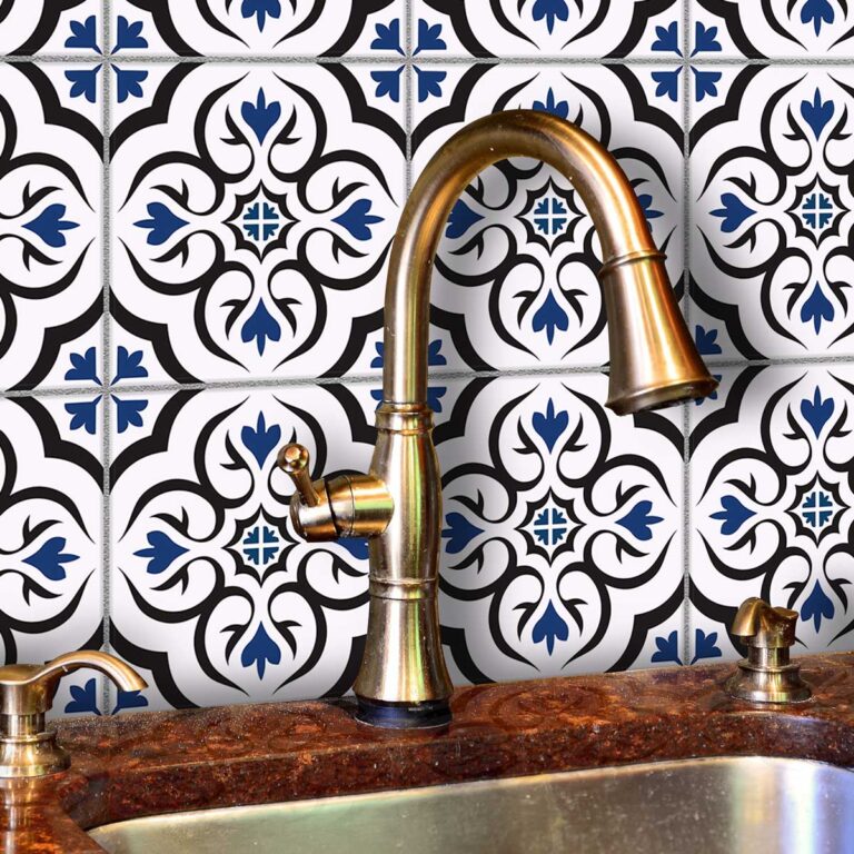 Blue Peel and Stick Tiles, Peel and Stick Tile Backsplash, Removable Tile Stickers, Self-Adhesive Wall Tiles, Vinyl Tile Decals for Kitchen, Decorative Tile Decals, Easy Install Wall Tiles, Temporary Kitchen Backsplash Tiles, Classic Blue Wall Stickers