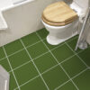 Solid Olive Tile Stickers, Green Tile Vinyl, Green Backsplash, Lowes Vinyl Tile Flooring, Peel And Stick Floor Tiles, Vinyl Tile Flooring, Sticky Floor Tiles