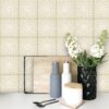 Luxury Vinyl Tile Flooring, Gold Stick-on vinyl tiles