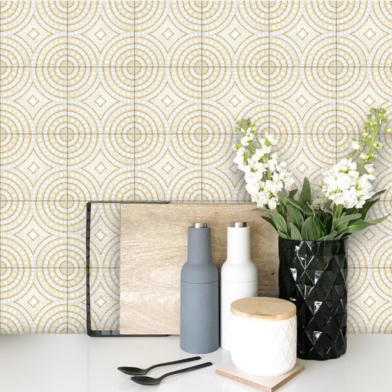 Luxury Vinyl Tile Flooring, Gold Stick-on vinyl tiles