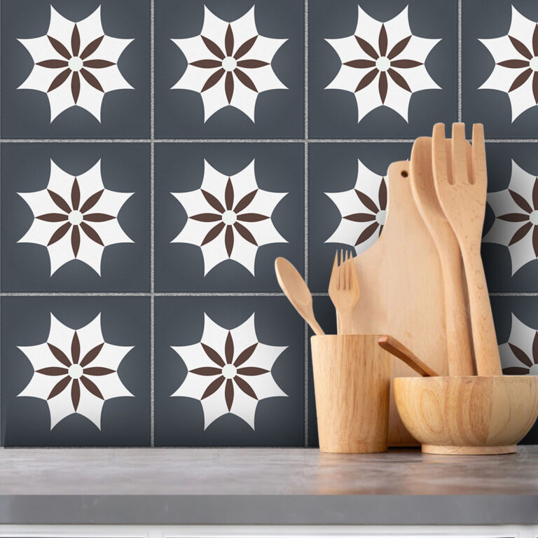 Black And White Tile Stickers, Black And White Tile Vinyl, Stickable Floor Tiles, Stick And Peel Wall Tiles, Modern Vinyl Tile, Modern Peel And Stick Floor Tile, Bathroom Modern Peel And Stick Floor Tile