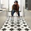 renter friendly decor, renter friendly wall decor, rental apartment bathroom decorating ideas, temporary wall ideas for renters, rental home decor, diy wall stickers, peel and stick floor tile, peel and stick flooring, self stick floor tiles, stickable floor tiles, tile vinyls