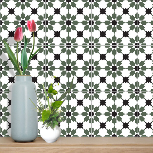 Moroccan Tile Decals, Moroccan Style Tile Stickers, Moroccan Tile Sticker, Moroccan Wall Tile Stickers, Tile Stickers Retro, Tile Stickers To Cover Old Tiles, Vintage Tile Decals, Vintage Tile Transfers, Vintage Pattern Tile Stickers
