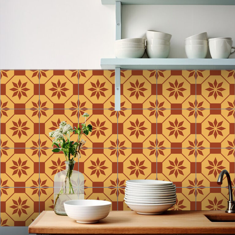 Vintage Floral Tile Backsplash, Retro Kitchen Tile Designs, Floral Patterned Backsplash Tiles, Mid-Century Modern Kitchen Tiles, Antique Flower Tile Backsplash, Classic Floral Ceramic Tiles, Vintage-Inspired Kitchen Backsplash, Retro Flower Tile Stickers, Floral Peel-and-Stick Backsplash, 1950s Kitchen Tile Patterns