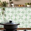 Green Backsplash For Bathroom, Modern Wall Art For Living Room, Trendy Wall Art, Backsplash With Green