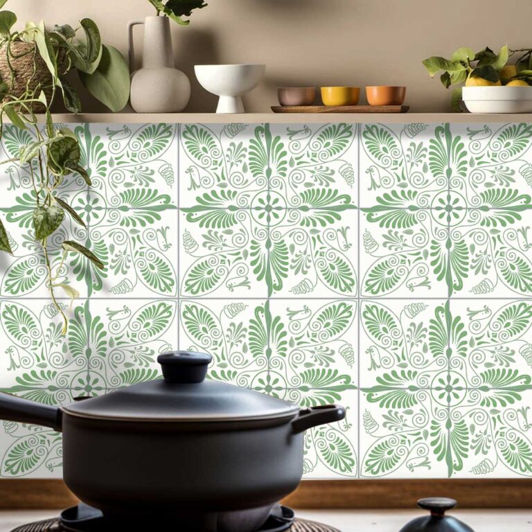 Green Backsplash For Bathroom, Modern Wall Art For Living Room, Trendy Wall Art, Backsplash With Green
