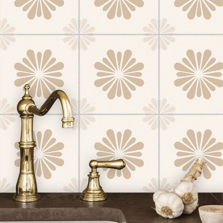 Geometric Tile Stickers, Geometric Backsplash, Floral Tile Stickers, Geometric Kitchen Backsplash, White Geometric Backsplash, Flower Tile Stickers, Geometric Pattern Backsplash, Flower Wall Stickers Decor, Floral Wallpaper Stickers, Floral Wallpaper Decals, Wall Floral Decals, Vintage Floral Stickers, Vintage Flower Sticker, Flower Decals
