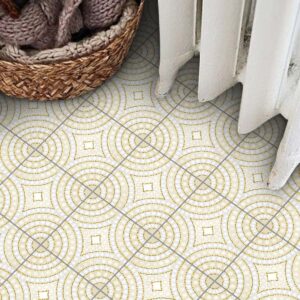Luxury Vinyl Tile Flooring, Gold Stick-on vinyl tiles