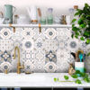 Stickon Tile, Kitchen Tile Back Splash, Back Splash Tiles , Tile And Backsplash, Moroccan Tiles Kitchen Splashback, Kitchen Tile Pattern, Grey Kitchen Wall Tiles, Self Adhesive Mosaic Tiles, Modern Grey Modern Wall Tiles