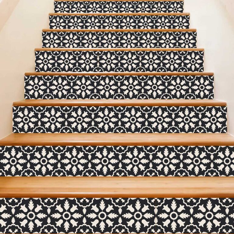 DIY Vinyl Stickers, Self-Adhesive Black & White Vinyl Tile Decals - Modern Backsplash Sticker, luxury vinyl tile black and white, black and white self adhesive floor tiles