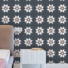 Black And White Tile Stickers, Black And White Tile Vinyl, Stickable Floor Tiles, Stick And Peel Wall Tiles, Modern Vinyl Tile, Modern Peel And Stick Floor Tile, Bathroom Modern Peel And Stick Floor Tile