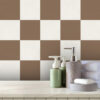Checkered Vinyl Sheet, Checkerboard Vinyl Tile, Luxury Vinyl Tile Checkerboard, Peel And Stick Floor Tile Checkerboard, Checkerboard Vinyl Floor Tiles