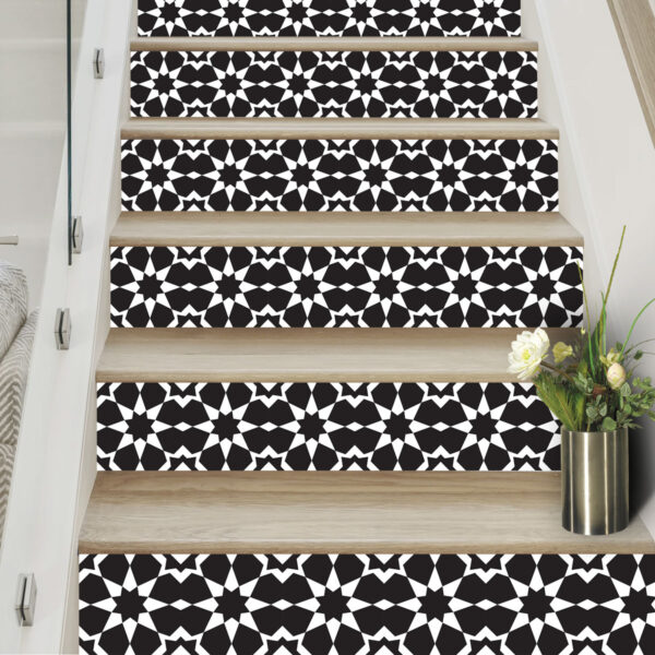 Easy DIY Vinyl Stickers, black and white peel and stick backsplash decals. Self-adhesive vinyl stickers USA, black and white tile stickers,black and white tile vinyl flooring, black and white adhesive floor tiles, luxury vinyl tile black and white, black and white self adhesive floor tiles